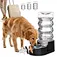 RIZZARI Black 8L Automatic Pet Waterer - Gravity-fed Stainless Steel Water Dispenser, 100% BPA Free, Leak-proof, Odorless, Easy to clean, Large Capacity Feeder for Cats and Dogs